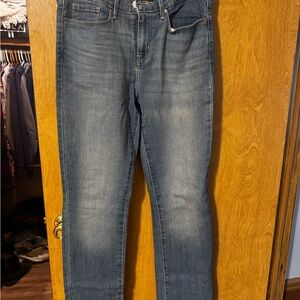 Signature Blue Straight Leg Jeans with Vintage Fade